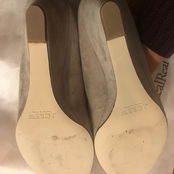 J Crew Suede wedge style pumps - Picture 3 of 3